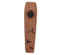 CATIEBYE Wooden Kazoo Flute for Adults and Boys and Girls Mini Wood Musical Instrument Kazoo Sturdy Design, Classic Black Walnut Finish, Suitable for Folk and Country Music
