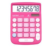 CATIGA CD-8185 Office and Home Style Calculator - 8-Digit LCD Display - Suitable for Desk and On The Move use. (Pink)