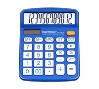 CATIGA Desktop Calculator 12 Digit with Large LCD Display and Sensitive Button, Solar and Battery Dual Power, Standard Function for Office, Home, School, CD-2786