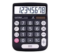 CATIGA Desktop Calculator 8 Digit with Solar Power and LCD Display, Big Buttons, for Home, Office, School, Class and Business, 4 Function Small Basic Calculators for Desk, CD-8185