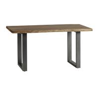 catila live edge medium wooden dining table in oak