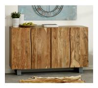 catila live edge wooden sideboard in oak with 4 doors