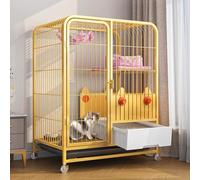 Catio Cat Enclosures Outdoor for Cats, Large Catio for Cats Indoor Outdoor Enclosure on Wheels, Pull-Out Tray, for 1-2 Cats, Ferret, Chinchilla, Rabbit, Small Animals
