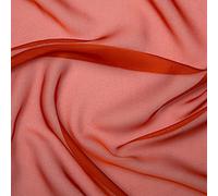 Cationic Chiffon Two Tone Dress Bridal Fabric 145cm Wide (per metre) (Burnt Orange)