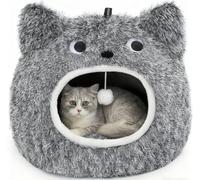 CATISM Cat Cave Bed - Washable Sleeping Place for Cats Plush Pet Cat Pillow House Cushion Fluffy Kitten Puppy Cuddly Bed Pet Bed