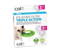 Catit Cat Fountain Filter Cartridge 2.0 – Triple Action – 2 Pack