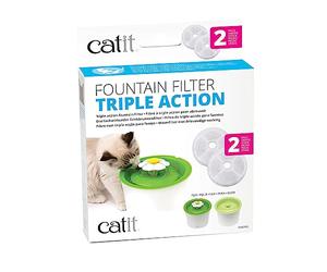 Catit 2.0 Cat Fountain Filter Triple Action Cartridge 2 Pack