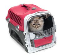 Catit Cabrio Cat Carrier, Cherry Red