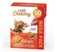 Catit Lickable Cat Treats Creamy Chicken – Pack of 50 x 10g