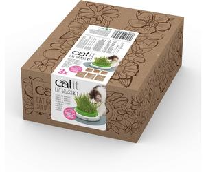 Catit Cat Grass Kit for the Catit Senses Grass Planter, Pack of 3 Fast Delivery