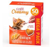 Catit Lickable Cat Treats Creamy Chicken – Pack of 50 x 10g