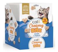 Catit Creamy Bitz, Soft Cat Treats for Cats/Kittens Salmon & Shrimp 12x4pk