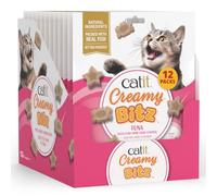 Catit Creamy Bitz, Soft Cat Treats for Cats/Kittens Tuna & Crab 12x4pk