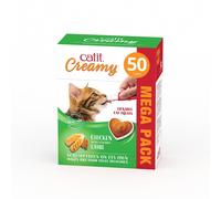 Catit Creamy Chicken & Lamb Lickable Cat Treats 50 Pack