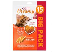 Catit Creamy Chicken Lickable Cat Treats 15 Pack