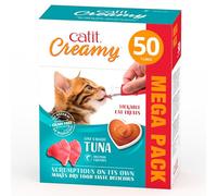 Catit Creamy Tuna Lickable Cat Treats 50 Pack