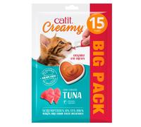 Catit Creamy Tuna Lickable Cat Treats for Cats and Kittens, Cat Treat