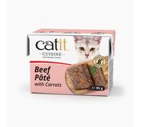 Cuisine Beef with Carrots Pate Complete Wet Cat Food 95g Catit Brown One Size