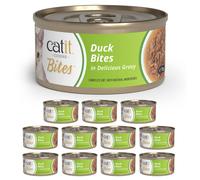 Catit Cuisine Bites, Duck Bites in Gravy, Grain Free Wet Cat Food for