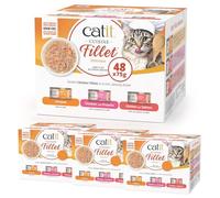Catit Cuisine Chicken Fillet, Variety Pack, Wet Cat Food for Cats 4x12pk
