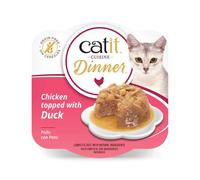 CATIT Cuisine Dinner Chicken topped with Duck | Size: 6x75g