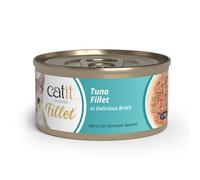 Catit Cuisine Fillet, Real Tuna Fillet in Broth, Grain Free Wet Cat Food for Adult Cats, High Meat Tinned Cat Food in Broth 1 x 75g