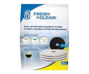 Catit Design Fresh and Clear Replacement Filters for Cat Water Fountain (Pack of 3)