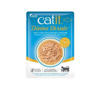 Catit Divine Shreds Wet Food (Tuna W/Chicken & Wakame, 75 g)