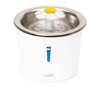 Catit 2.0 StainlessSteel Flower Fountain 3L Filter Cat Drinking Water Pump Flow