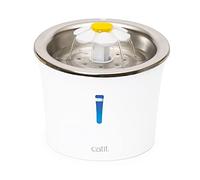 Catit 2.0 StainlessSteel Flower Fountain 3L Filter Cat Drinking Water Pump Flow