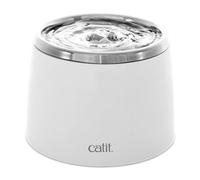 Catit Fresh and Clear Stainless Steel Fountain, White