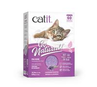 Catit Go Natural Lavender Scented Pea Husk Clumping Cat Litter, Deodorising, 99.