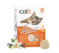 Catit Go Natural Vanilla Scented Pea Husk Clumping Cat Litter, Deodorising, 99.9