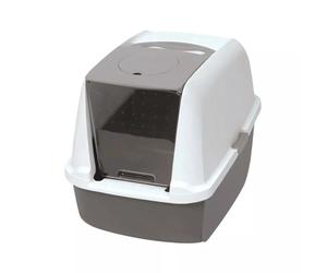 Catit Hooded Cat Pan Grey 57x46x39cm (22.4x18.3x15.3'')