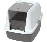 Catit Large Hooded Grey Litter Box with Airsift Filter System