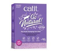 Catit Litter Cat Kitten Clumping 100% Biodegradable Go Natural Pea Husk 14L