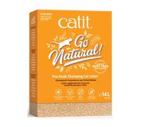 Catit Litter Cat Kitten Clumping 100% Biodegradable Go Natural Pea Husk 14L