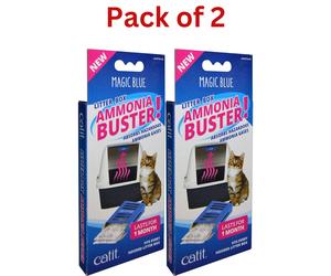 Catit Magic Blue Litter Box Air Purifier Cartridge x2 Pads Pack of 1-2 For Cats