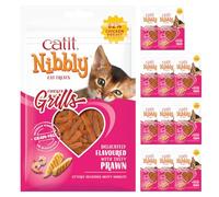 Catit Nibbly Grills Soft Cat Treats for Cats & Kittens Chicken&Prawn 12x30g