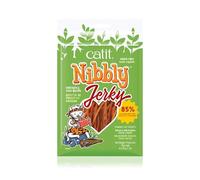 (Chicken Jerky, Chicken & Fish) Catit Treas Nibbly Jerky Wraps Grills 30g Natural Grain-Free Chicken