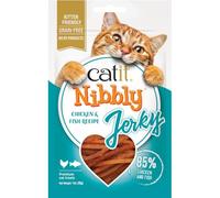 Catit Nibbly Jerky Treats - Chicken & Fish