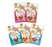 Catit Nibbly Treats, Soft Cat Treats for Cats & Kittens, Mixed Variety Pack | High Meat Content. Grain-Free. Natural Cat Treats. Resealable Packs.