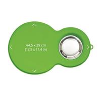 Catit Peanut Placemat With Food Bowl- Green
