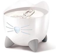 Catit PIXI Cat Water Fountain, Stainless One Size, White/Stainless Steel