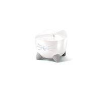 Catit PIXI Cat Water Fountain, White - 3 Drinking Options, Ultra-Quiet, Low Water Level Alert, Whisker-Safe Surface, Nose Light Alerts