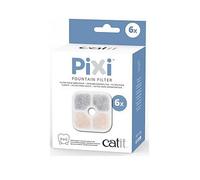 Catit PIXI Cat Drinking Fountain Filter, Triple Action Water Filter, 6-Pack