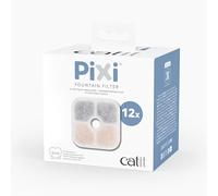 Catit Replacement Water Fountain Filter Cartridges Pixi Genuine White Cotton 12 Pack