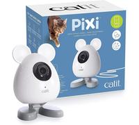 Catit PIXI Smart Mouse-Shaped Cat indoor Camera, App-Controlled Pet, White