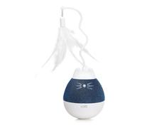 Catit PIXI White and Blue Spinner Cat Toy - One Size