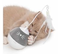 Catit PIXI White & Silver Spinner Cat Toy